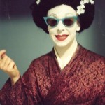 Lash as hip Geisha at Halloween