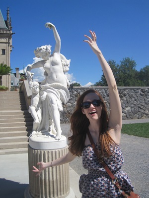 Suzy Guese Imitating statues in North Carolina