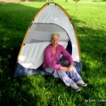 Lash camping with tent