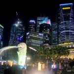 tings to do in Singapore- Merlion night view