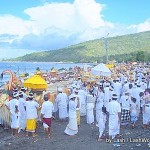 ceremony at Amed beach, northeast Bali