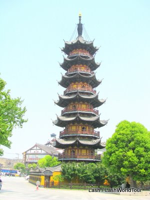 Longhua pagoda at Longhua Temple, Shanghai, China