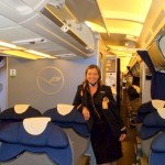 Nina Schwarz on Lufthansa flight
