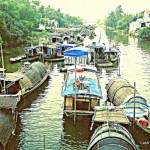 canal life in Hue- Vietnam
