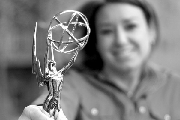 Lisa Lubin Bio Pic- with Emmy Award