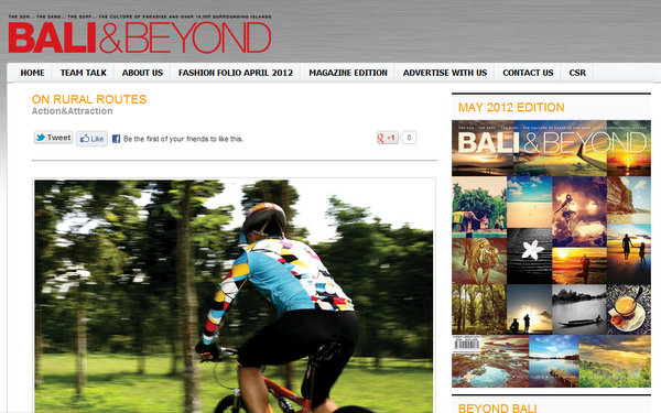 screen shot Bali & Beyond Magazine
