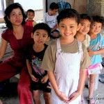 Balinese woman- children- Bali