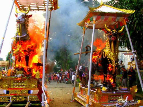 Balinese cremation ceremony- Ubud- Bali