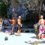 rock climbers - Tonsai Beach - Thailand