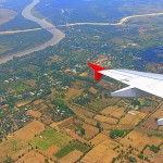 flying into Mandalay - Myanmar