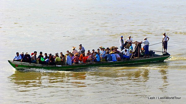 passenger boat - Ayerarwady River - Myanmar