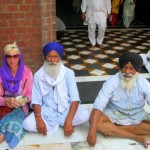 LashWorldTour with Sikh men at Golden Temple - Amritsar India