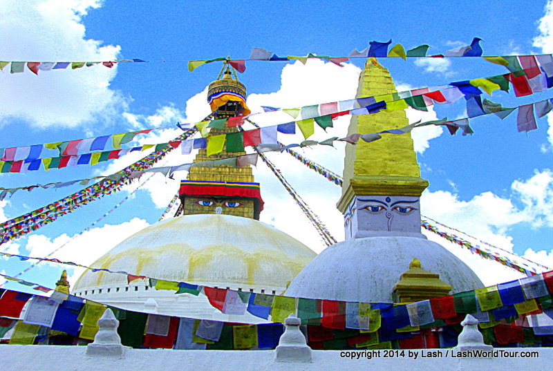 Boudhanath Tibetan Stupa - Kathmandu Nepal