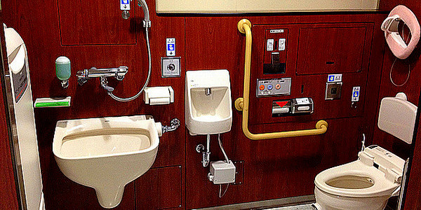 Japanese public toilet stall - photo by Kambayashi on Flickr CC