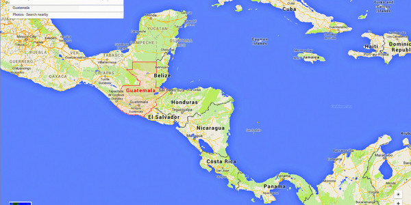 Central America map