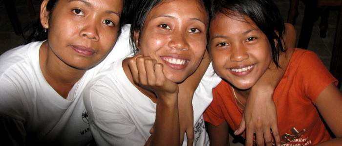 Portrait of Balinese girls