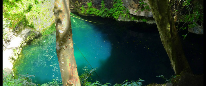 Cenote in Valladolid town