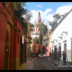 cobble-stone street in San Miguel de Allende - Mexico