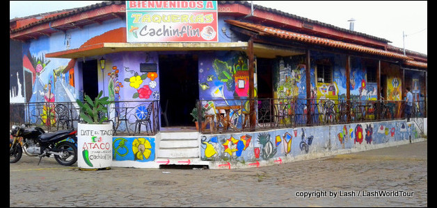 colorful murals in Ataco - Ruta de Flores - El Salvador